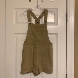 Aerie Werk and Play Tan Overalls